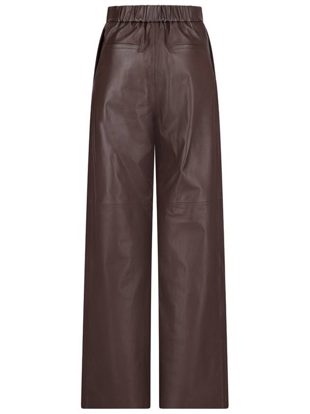 PANTALON CUIR AGNEAU NAPPA MOYEN - YVES SALOMON - BALAAN 2