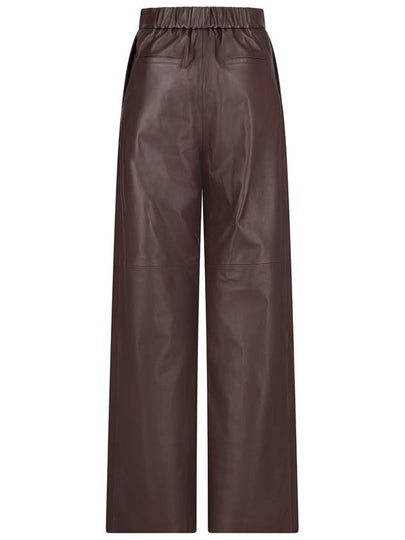 PANTALON CUIR AGNEAU NAPPA MOYEN - YVES SALOMON - BALAAN 2