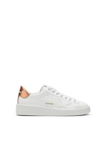 Pure Star Gold Tab Low Top Sneakers White - GOLDEN GOOSE - BALAAN 1