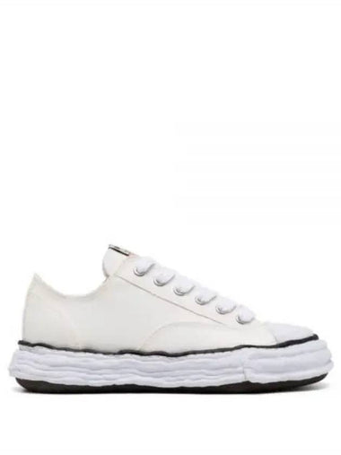 A11FW702 white Peterson OG sole canvas low top sneakers - MIHARA YASUHIRO - BALAAN 1