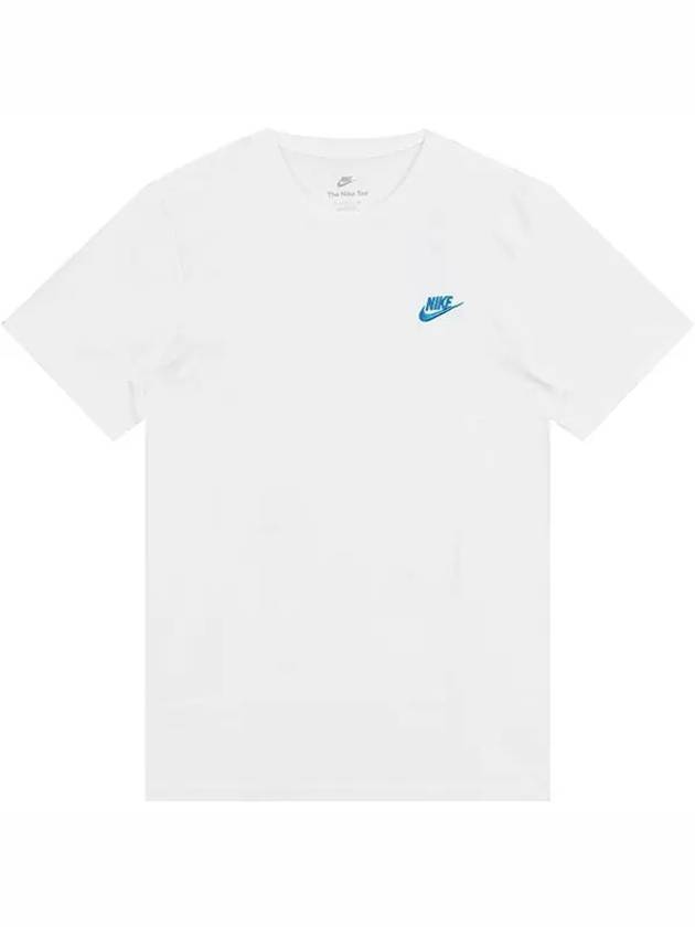 Sportswear Club Short Sleeve T-Shirt White - NIKE - BALAAN 1