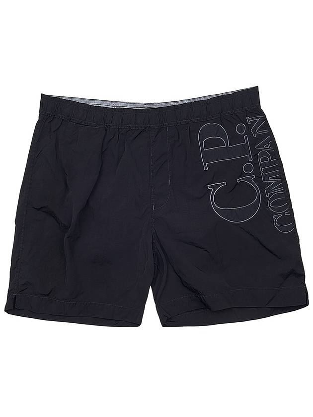 Big Logo Swim Pants Black - CP COMPANY - BALAAN 11