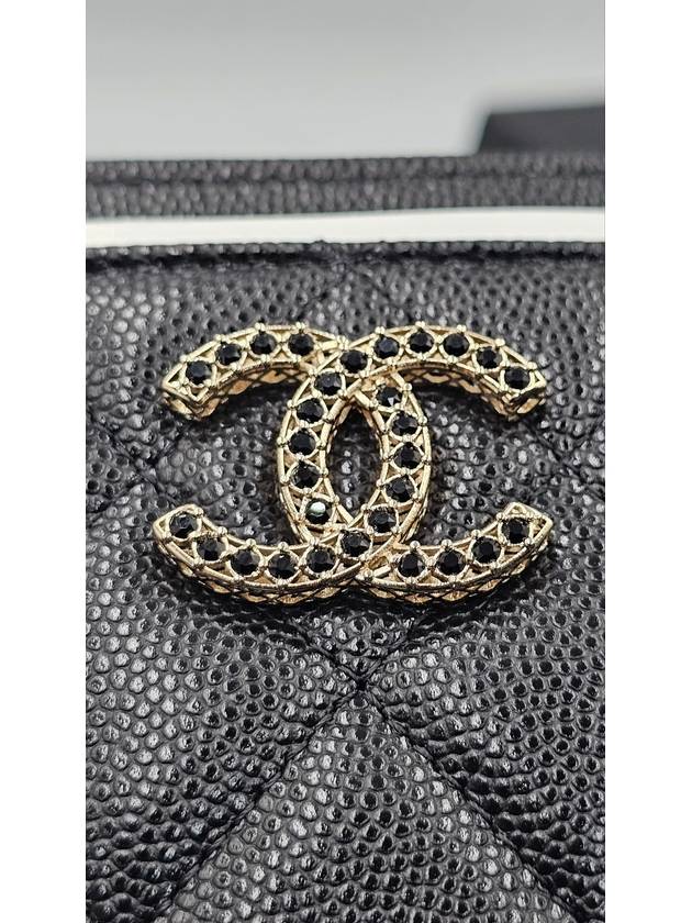 Silver Hardware Small Leather Coin Wallet Black - CHANEL - BALAAN 5