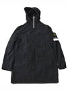 Micro Reps Half Zip Up Jacket Black - STONE ISLAND - BALAAN 2