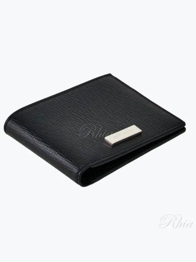 Metal Logo Half Wallet Black - SALVATORE FERRAGAMO - BALAAN 2