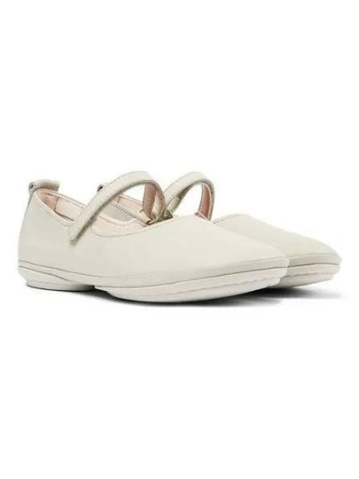 Right Leather Mary Jane Flat Shoes Beige - CAMPER - BALAAN 2