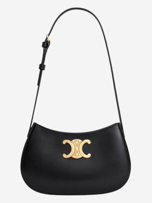 Tilly Medium Shiny Calfskin Shoulder Bag Black - CELINE - BALAAN 2