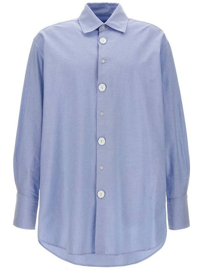 Oversized Long Sleeve Shirt Light Blue - JW ANDERSON - BALAAN 2