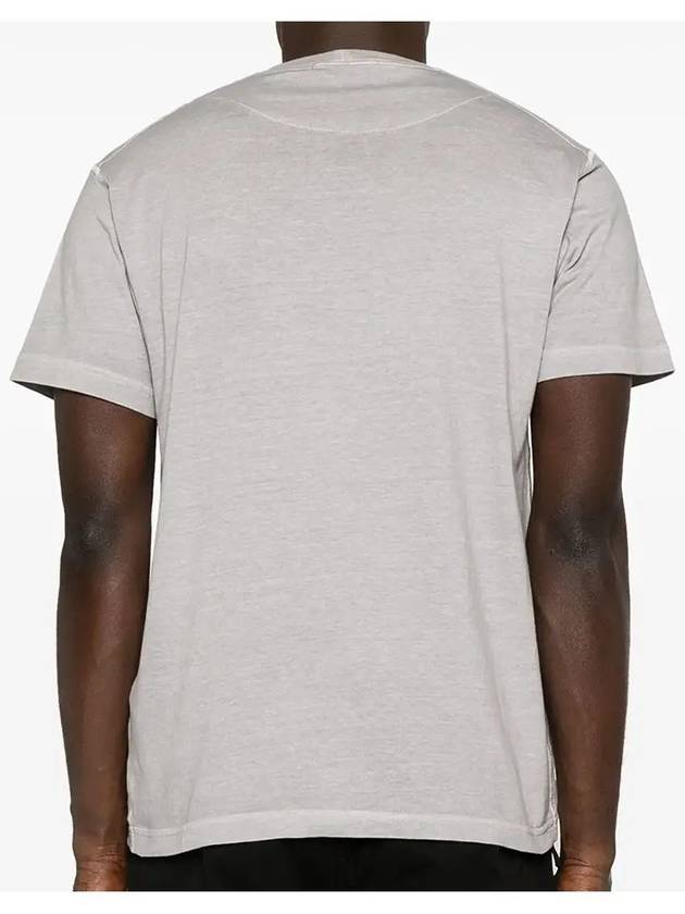 Organic Cotton Short Sleeve T-Shirt Dust Grey - STONE ISLAND - BALAAN 5