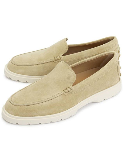 Casual Suede Slipper Loafers Beige - TOD'S - BALAAN 2