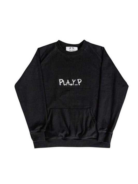 Logo sweatshirt I wrote SW06 BLACK - PLA.Y_P - BALAAN 1