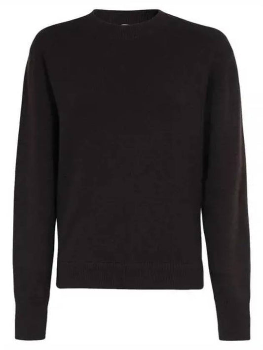 Crew Neck Knit Top Brown - FENDI - BALAAN 2