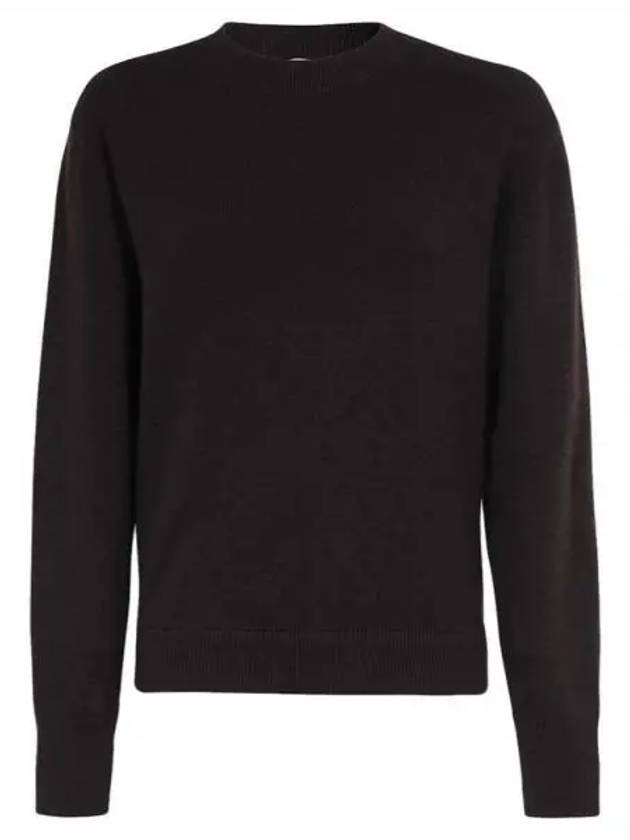 Crew Neck Knit Top Brown - FENDI - BALAAN 2