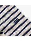 9858 ECRU MARINE Minquire Modern Stripe Long Sleeve T Shirt - SAINT JAMES - BALAAN 3