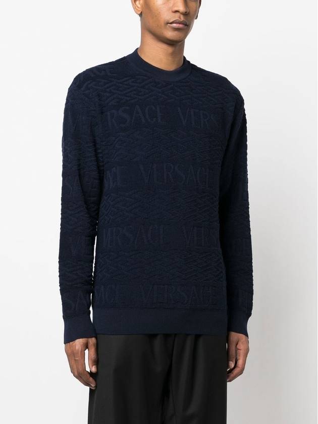 sweater 10075111A05369 1UE40 blue - VERSACE - BALAAN 4