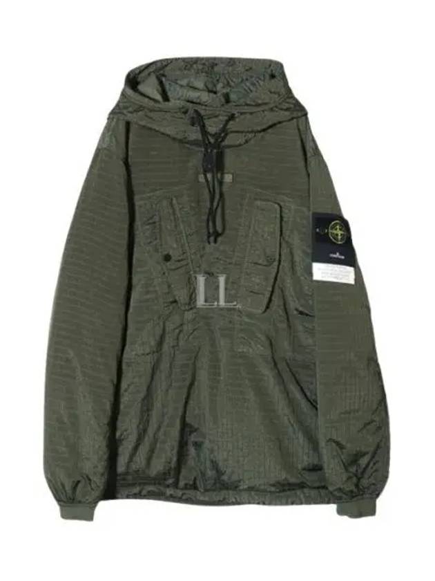 Macro Lipstop Nylon Anorak Green - STONE ISLAND - BALAAN 2