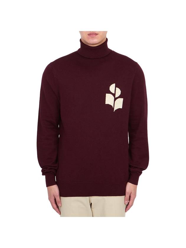 Enzo Logo Turtleneck Dark Plum - ISABEL MARANT - BALAAN 2