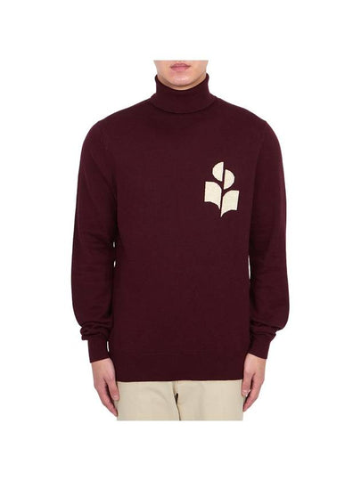 Enzo Logo Turtleneck Dark Plum - ISABEL MARANT - BALAAN 2