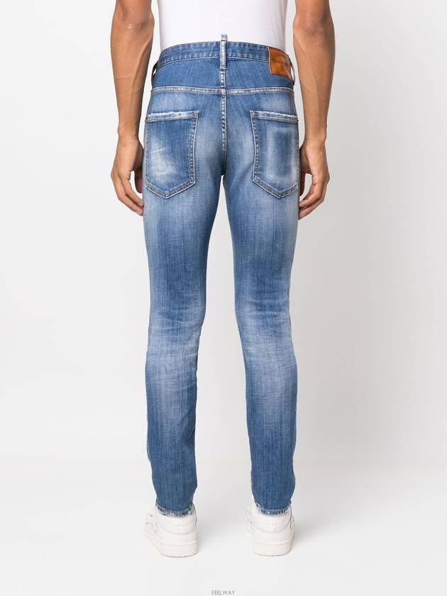 Skater Wash Cotton Jeans Blue - DSQUARED2 - BALAAN 5