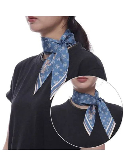 From England With Love Scarf Poplin Blue Eggshell - MULBERRY - BALAAN 2