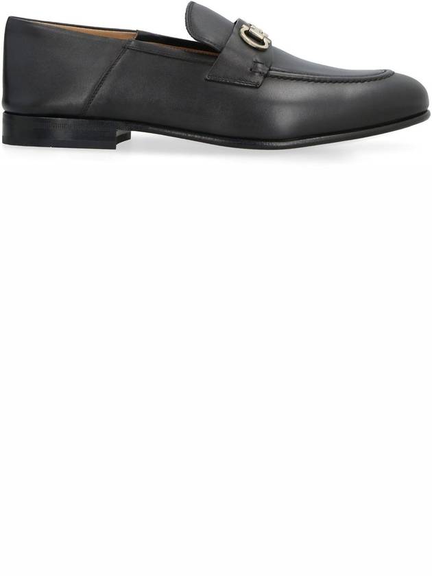 Gancini Ornament Mule Loafers Black - SALVATORE FERRAGAMO - BALAAN 3