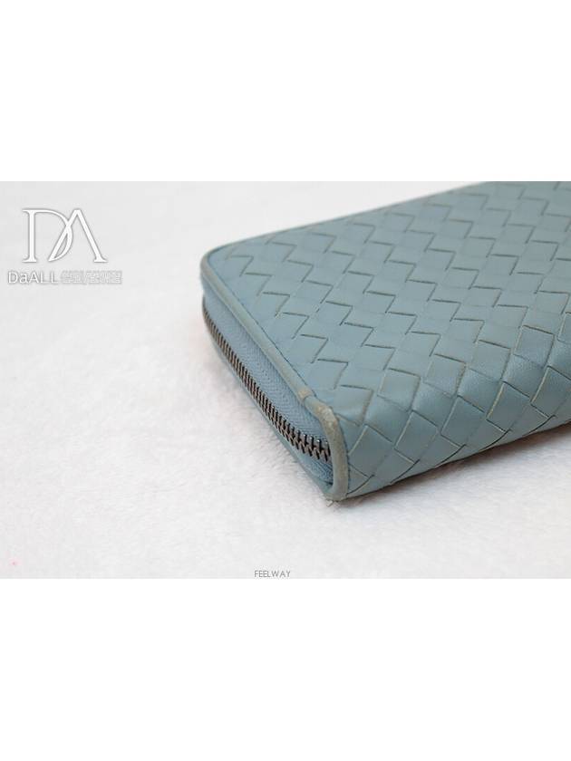 Daol Sangin Store Intrecciato Sky Zipper Long Wallet Condition B - BOTTEGA VENETA - BALAAN 4