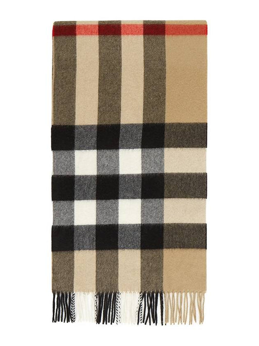 Classic Check Cashmere Muffler Beige - BURBERRY - BALAAN 2