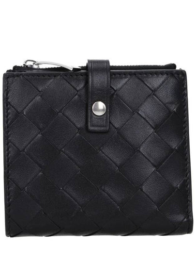 Folder Zipper Half Wallet Black - BOTTEGA VENETA - BALAAN 2