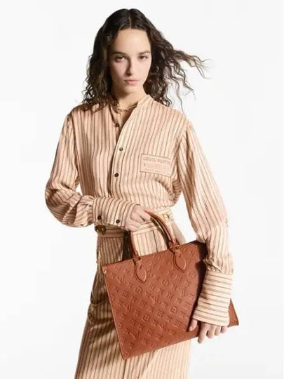 On The Go MM Tote Bag Brown - LOUIS VUITTON - BALAAN 2