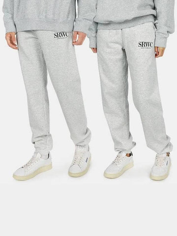 Upper East Side Jogger Pants Gray UPPER EAST SIDE SWEATPANT - SPORTY & RICH - BALAAN 1