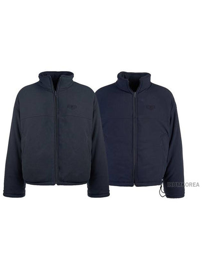 Men's BB Logo Reversible Zip-Up Jacket Black - BALENCIAGA - BALAAN 2