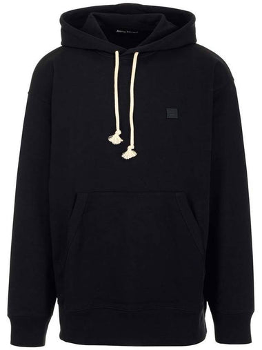 Nash Face Patch Hoodie Black - ACNE STUDIOS - BALAAN 1