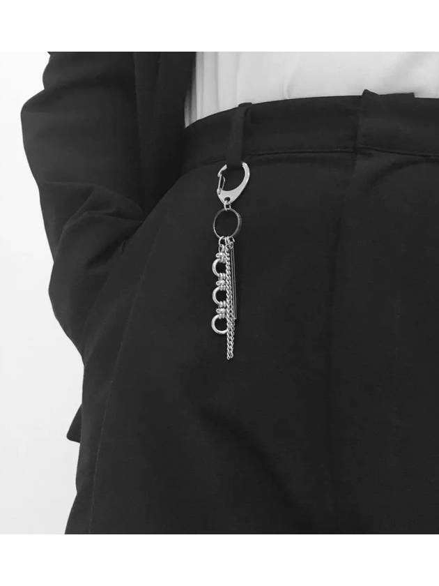 Pants Chain Key Ring Bag Key Ring Decoration Surgical Steel Key Holder Silver - BASSCLEF - BALAAN 6