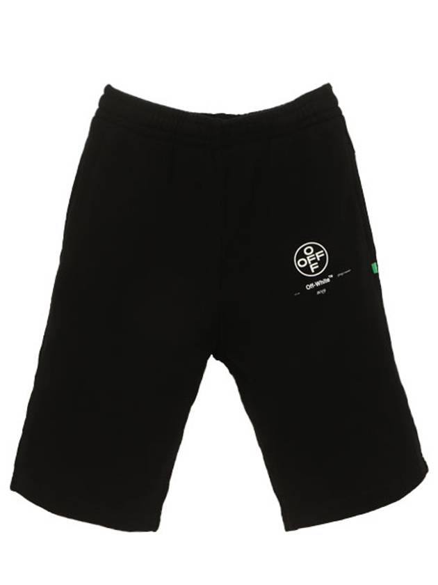 Impressionism Back Logo Shorts Black - OFF WHITE - BALAAN.