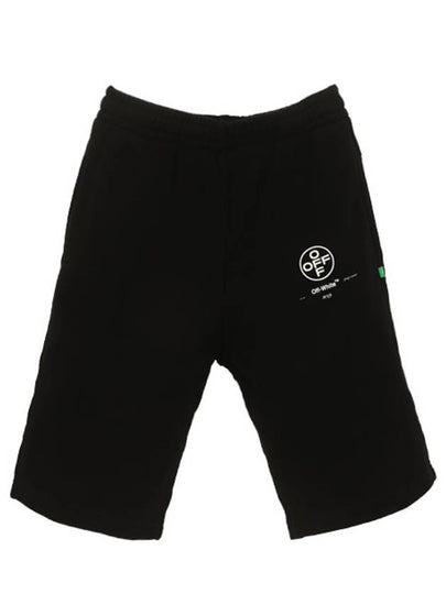 Men's Diag Stencil Shorts Black - OFF WHITE - BALAAN 2