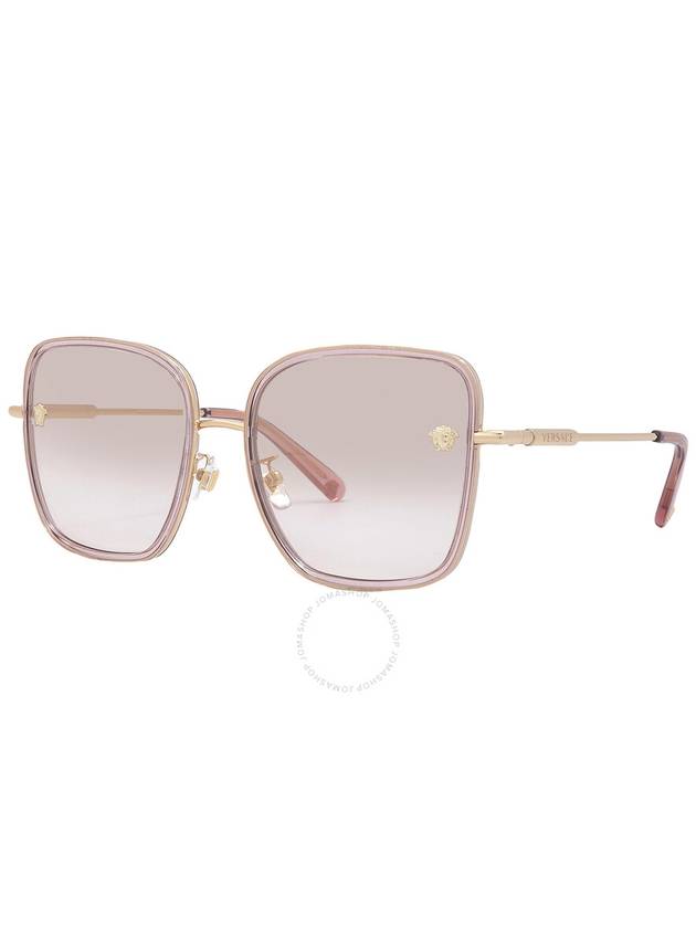 Versace Pink Mirror Gradient Square Ladies Sunglasses VE2247D 14837I 57 - VERSACE - BALAAN 3