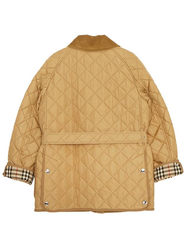 Diamond Quilted Nylon Jacket Beige - BURBERRY - BALAAN 3