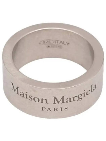 logo ring silver - MAISON MARGIELA - BALAAN 1