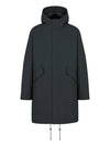 Shawn Stussy Logo Hooded Parka Navy - DIOR - BALAAN 3