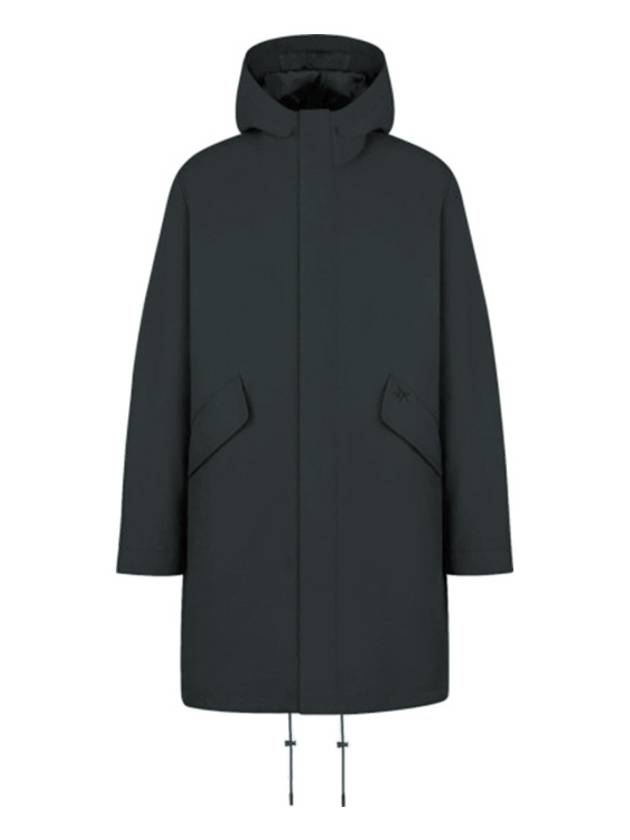 Shawn Stussy Logo Hooded Parka Navy - DIOR - BALAAN 3