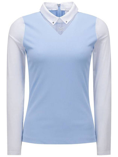 WOMEN TRIANGLE MASH BLOCK LONG T SHIRTSB - ANEWGOLF - BALAAN 1