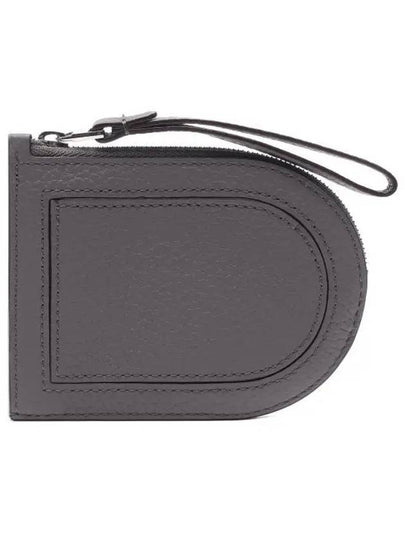 Pin D Taurillon Soft Grain Leather Card Wallet Stone - DELVAUX - BALAAN 2