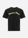 Unisex short sleeved T shirt black HM27TE009 BLK - HUMAN MADE - BALAAN 1