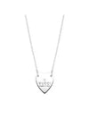 Trademark Heart Pendant Necklace Silver - GUCCI - BALAAN 1