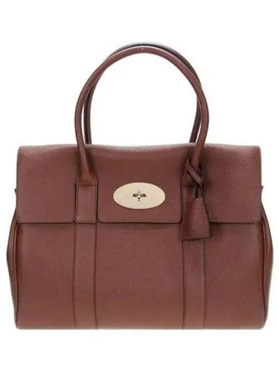 Bayswater Grain Small Classic Leather Tote Bag Brown - MULBERRY - BALAAN 2