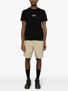 Archivio Cotton Short Sleeve T Shirt Black - STONE ISLAND - BALAAN 4