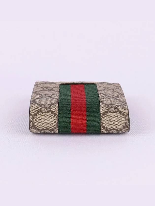 Men's GG Supreme Half Wallet Beige - GUCCI - BALAAN 6