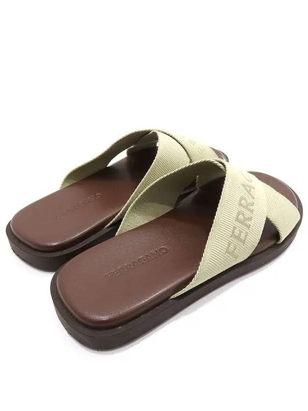 Ferragamo 763203 Beige Color Crossover Men s Sandals Size 9 280MM - SALVATORE FERRAGAMO - BALAAN 6