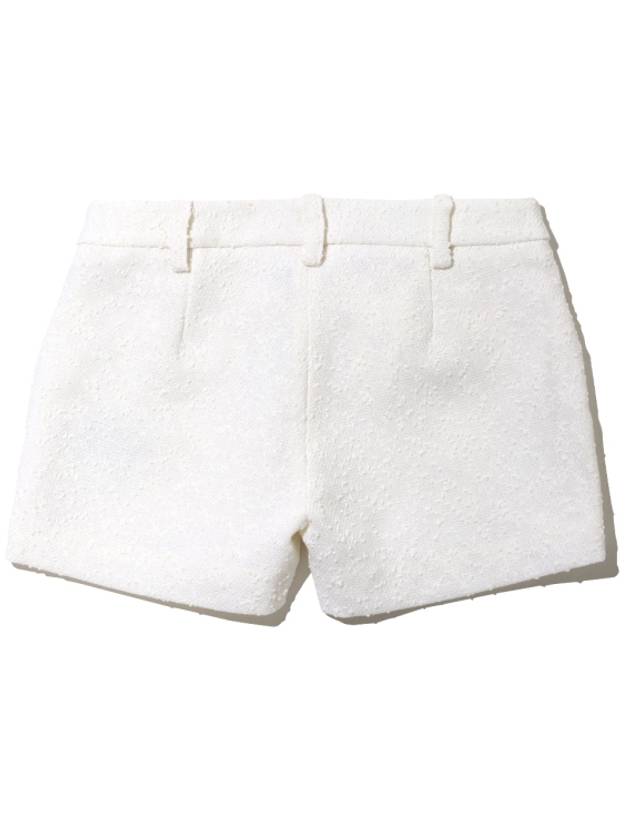 Boucle Shorts White - AMI - BALAAN 3