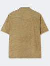 Western Dyed Milling Open Collar Shirt_Camel - KINETO - BALAAN 4